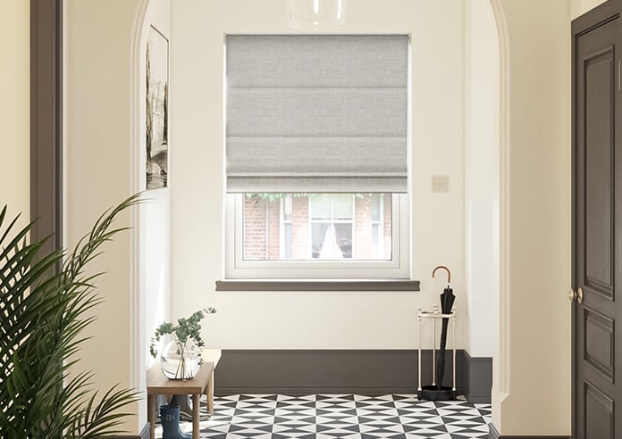 Friar, Twine Grey - Motorised Roman Blind - Image 3